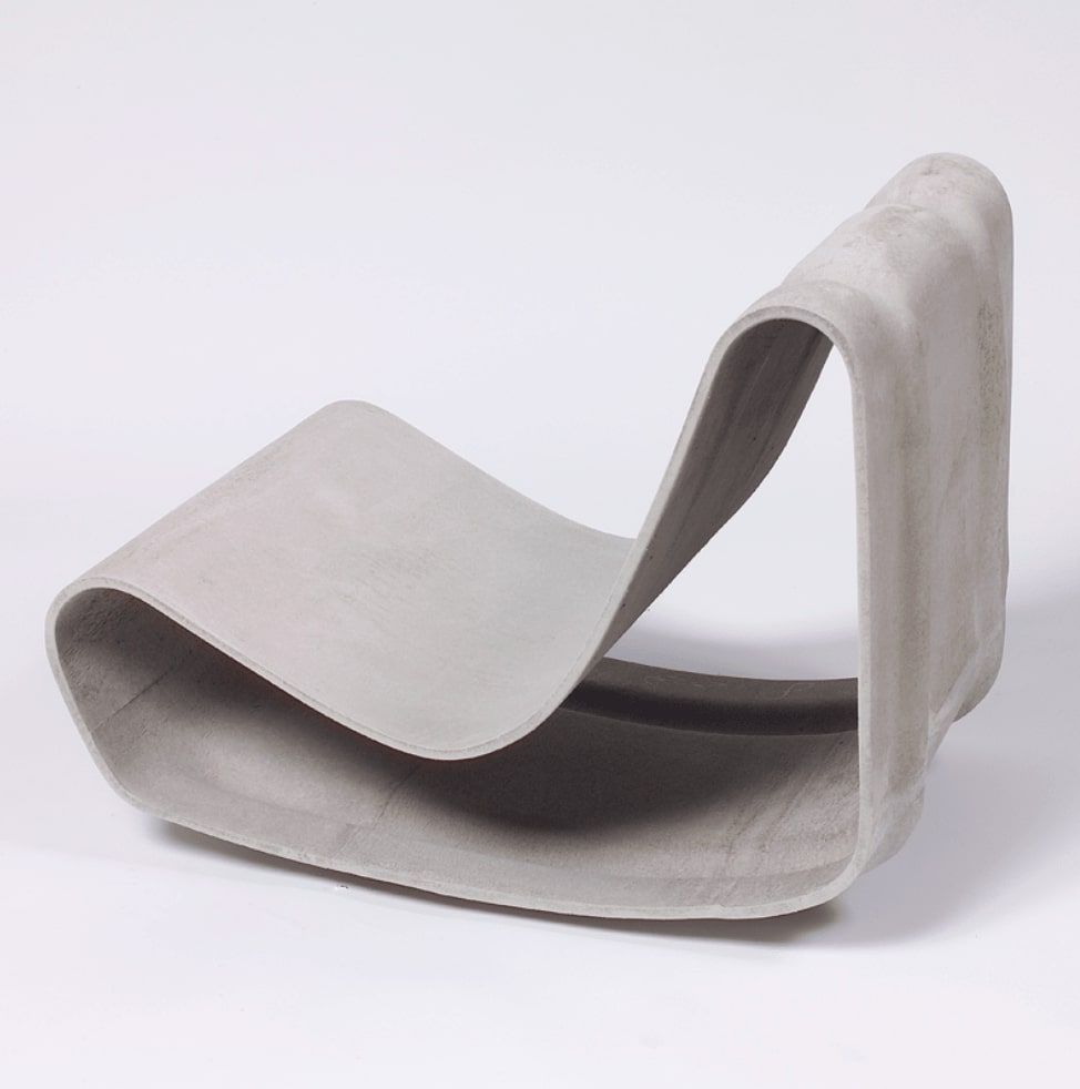 Willy Guhl fotel Loop zdjęcie z boku ukazujące jego piękny kształt.